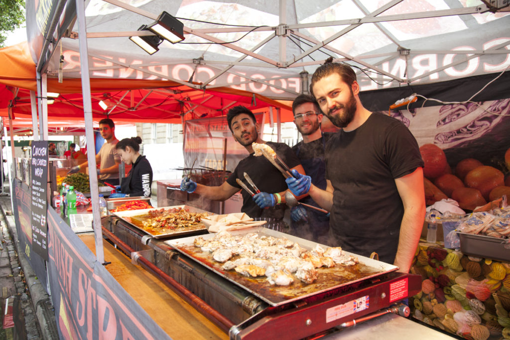 Harbour festival artisan business selling food