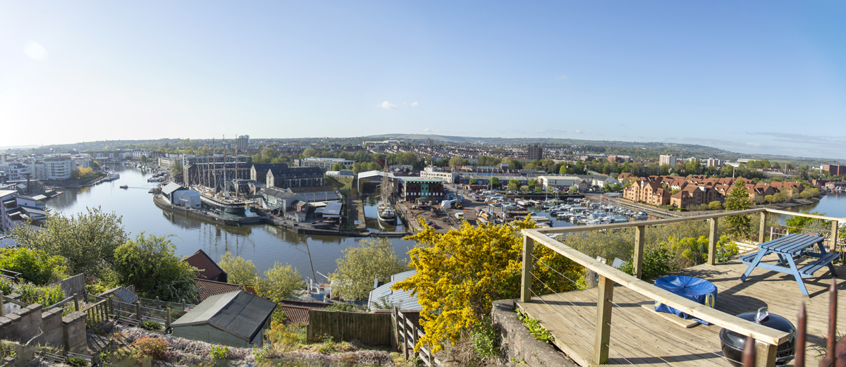 Bristol panorama of the city