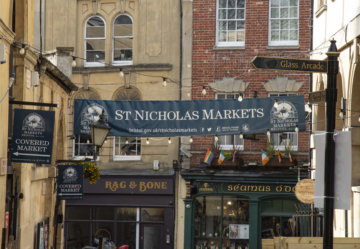 St Nics Market sign