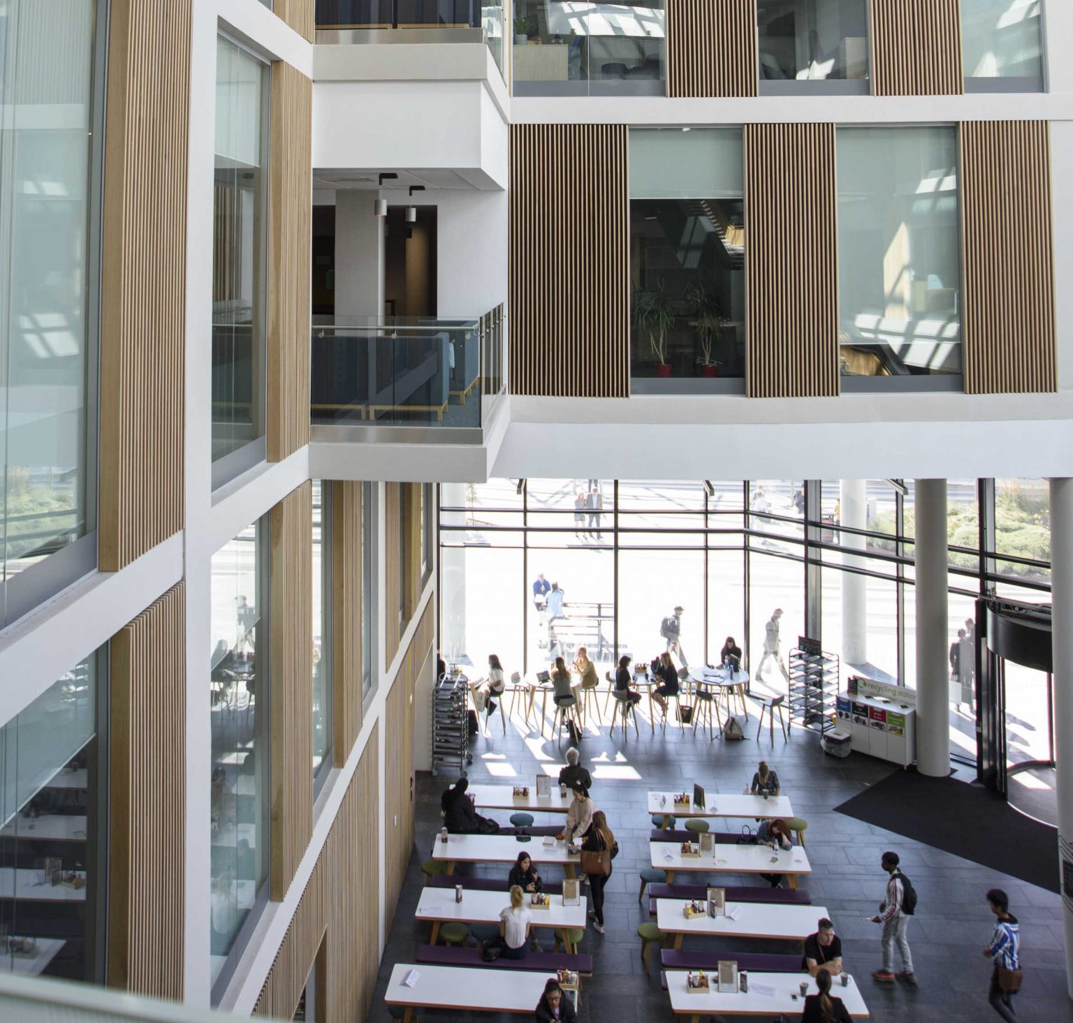 The interior of Bristol Business School at UWE Bristol