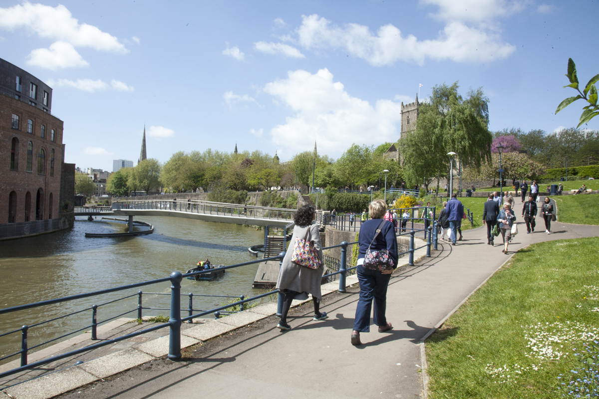 Walkfest 2018, walking near the river