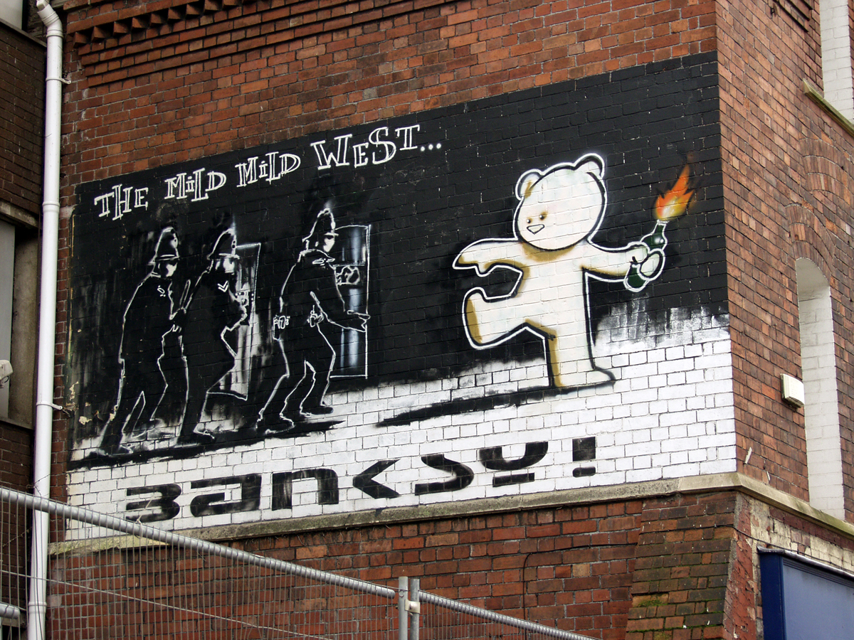 Banksy image - wild west billboard
