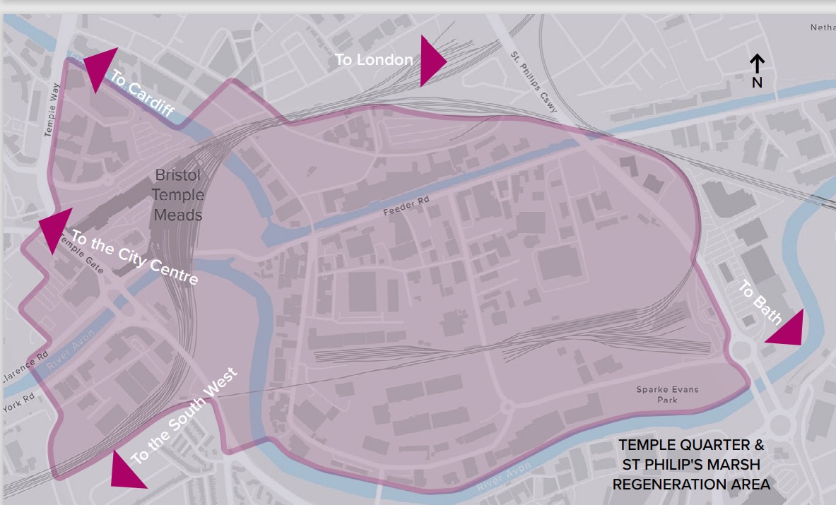 image of the Temple Quarter & St Philip's Marsh Regeneration Area