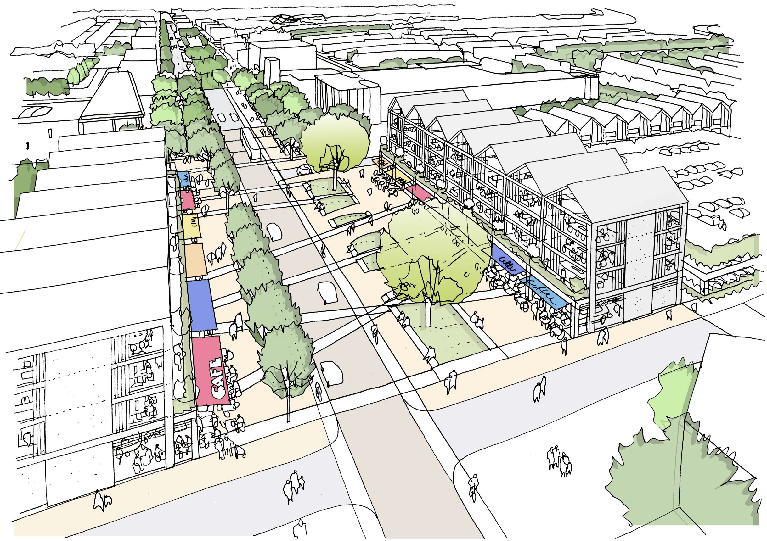 Drawing of Hengrove Community Hub